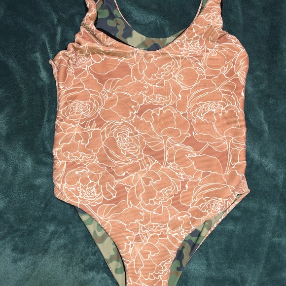 Other - Floral reversible swimsuit